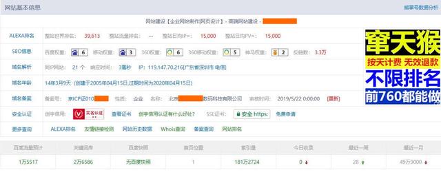 網站SEO基本數(shù)據分析圖